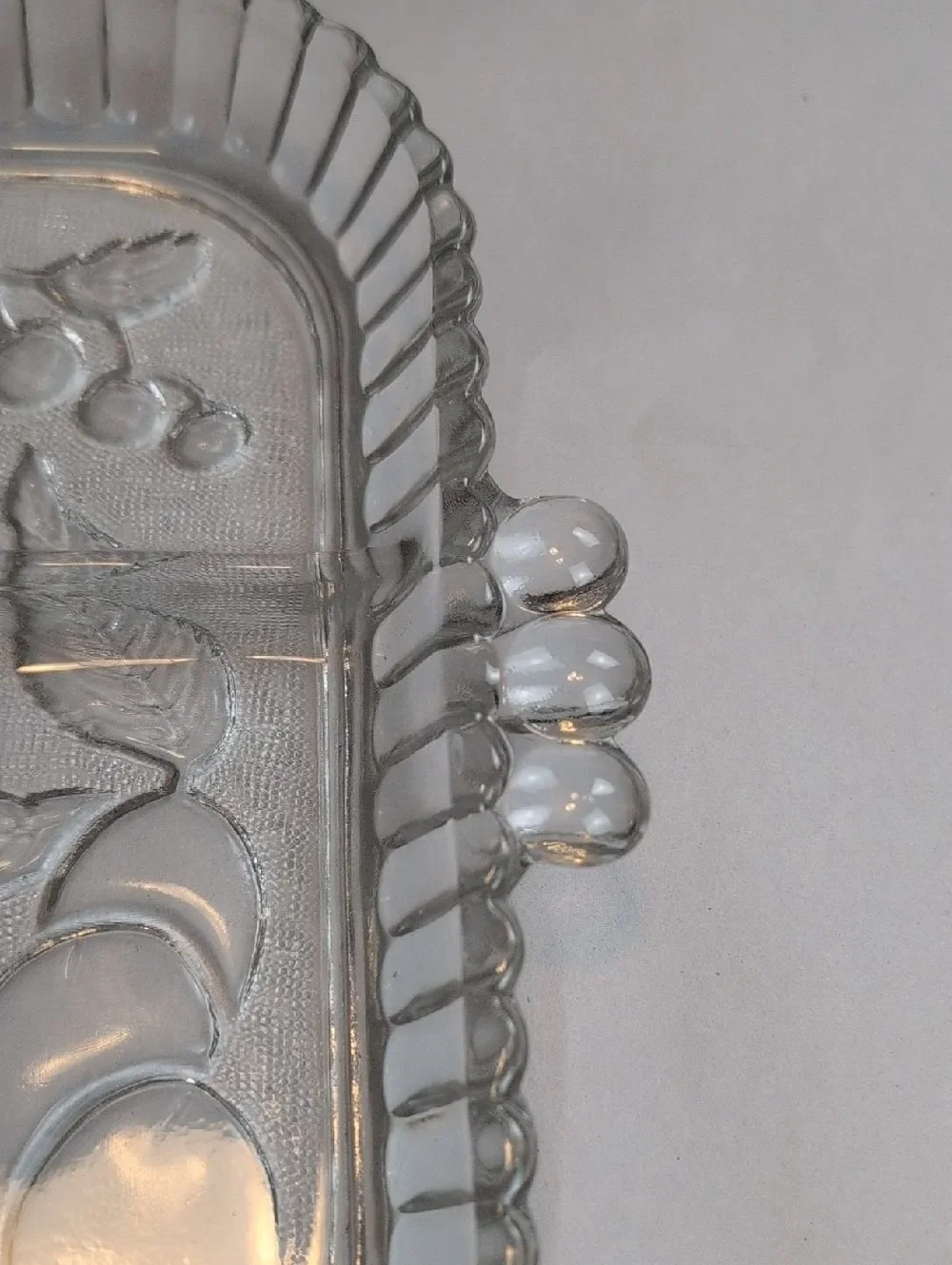 Indiana Glass Five Part Relish Glass Serving Tray Vintage Original Box